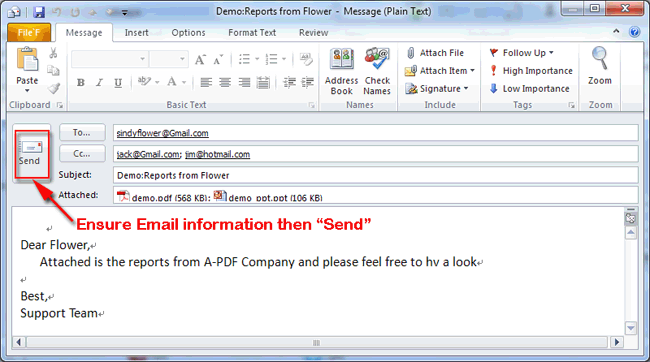 a-pdf mailer last ensure